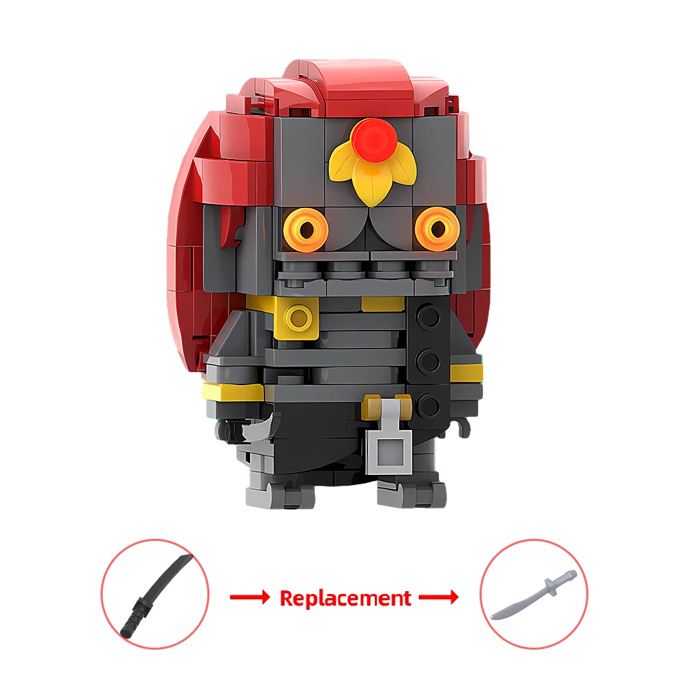 Gobricks MOC Mummifieds Ganondorfeds royaumes Brickheadzs modèle blocs de construction personnages de jeu classiques briques à monter soi-même jouet enfants cadeau