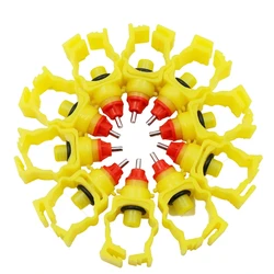 Chicken Nipple Drinking Water 20mm/25mm Buckle Poultry Water Ball Nipple Farm Animal Screw Drinkers 10PCS farm farming supplies