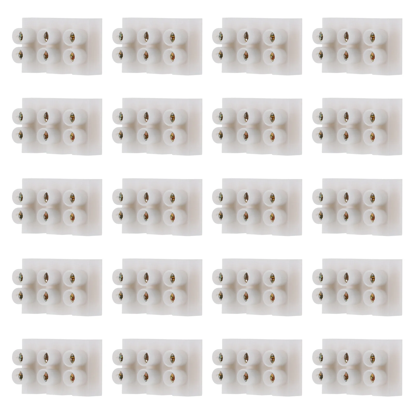 

30pcs 3 Position Terminal Block Screw Type Quick Connectors Zinc Alloy Conductor Flame Retardant Wire Terminal For Lighting