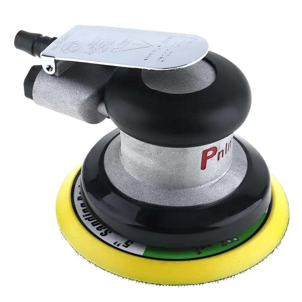 5 Inch Pneumatic Grinder Random Orbital Pneumatic Sander Circular Air Polished Grinder Vacuum Eccentric Polishing Machine Tool