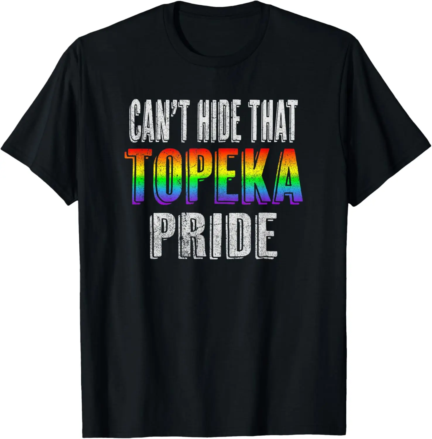 

Retro 70's 80's Style Can't Hide That Topeka Gay Pride T-Shirt