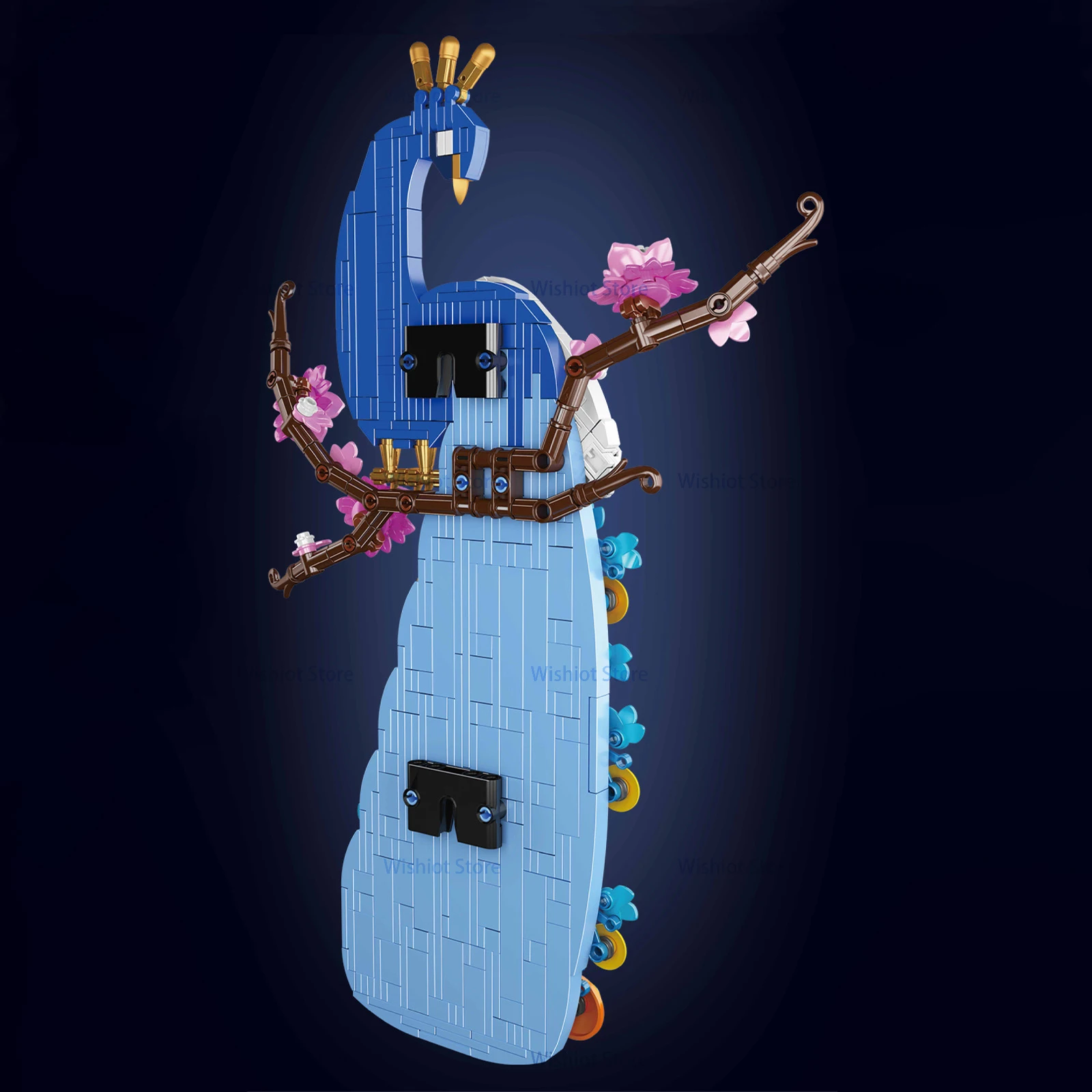 Mould King Building Blocks Peacock Hanging Painting Animals Series Assembly Puzzle Toy Creative Home Decoration Romantic Gifts