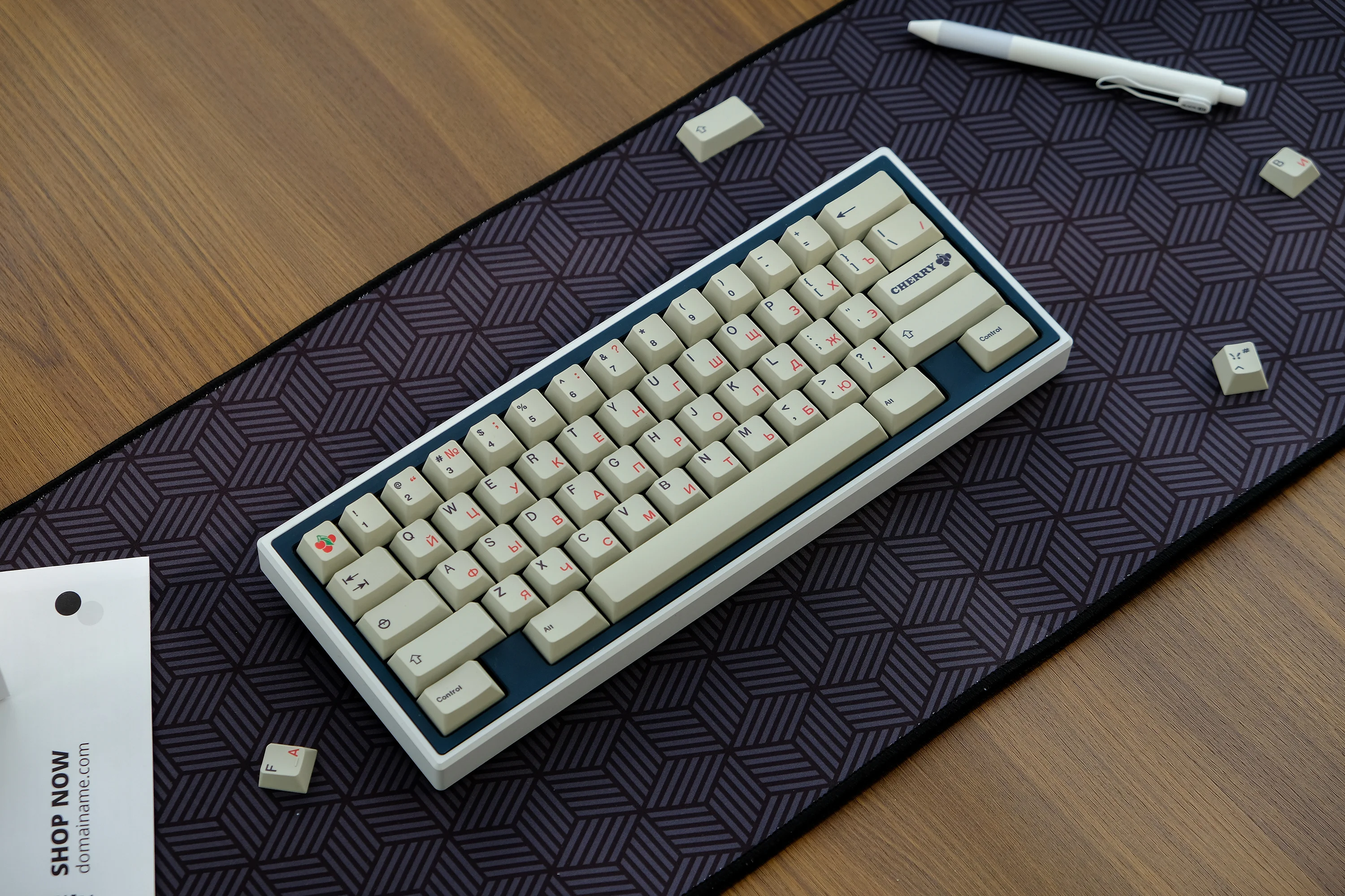 Retro Russian root set keycap PBT material, original highly sublimation process