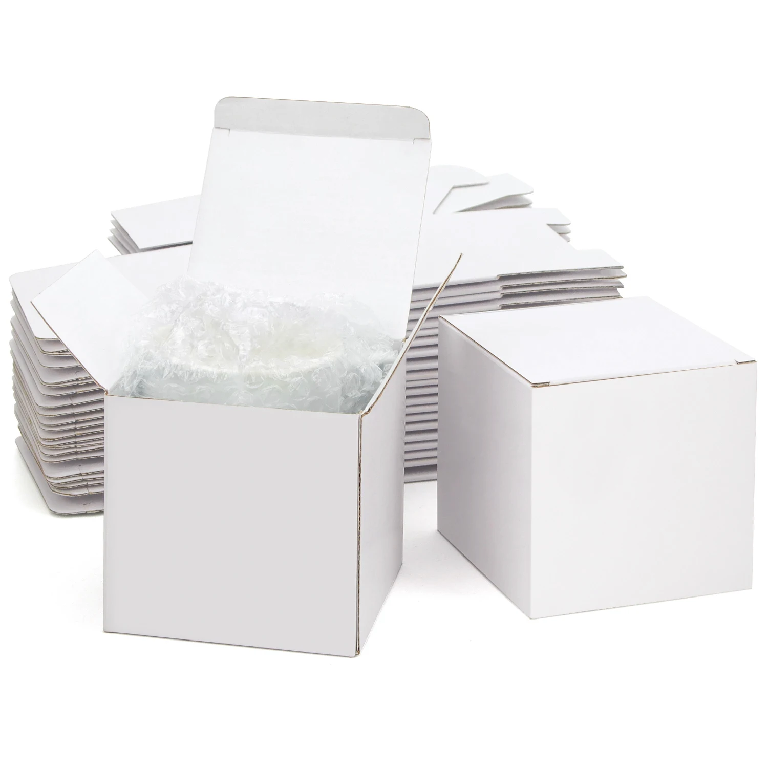 20pcs / white card box small white box party gift box DIY handicraft box Wedding Party Box Multi Size