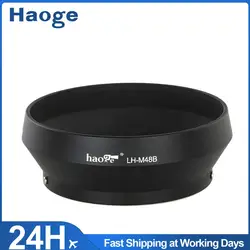 Haoge LH-M48B Metal Lens Hood Shade for Olympus M.ZUIKO Digital 17mm F/1.8 Lens Black