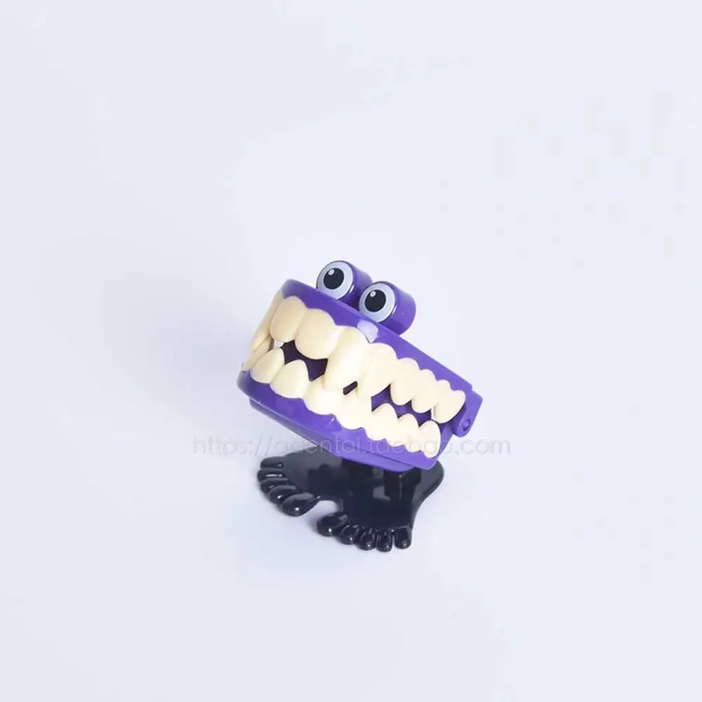 Dental Product Toys wholesale Creative Dental Gift wholesale spring Plastic Toys Jump Teeth Chain for Children Dental Toys