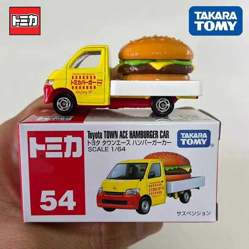 Игрушечный грузовик Takara Tomy Tomica из сплава, модель No 54 Toyota Hamburger, маленький грузовой транспортный автомобиль, обучающая игра для детей