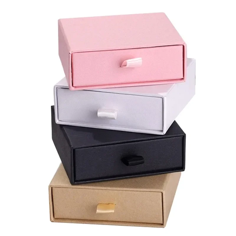 

Pink Multi-Use Jewelry Box, Gift Packaging Organizer for Necklace, Bracelet & Ring