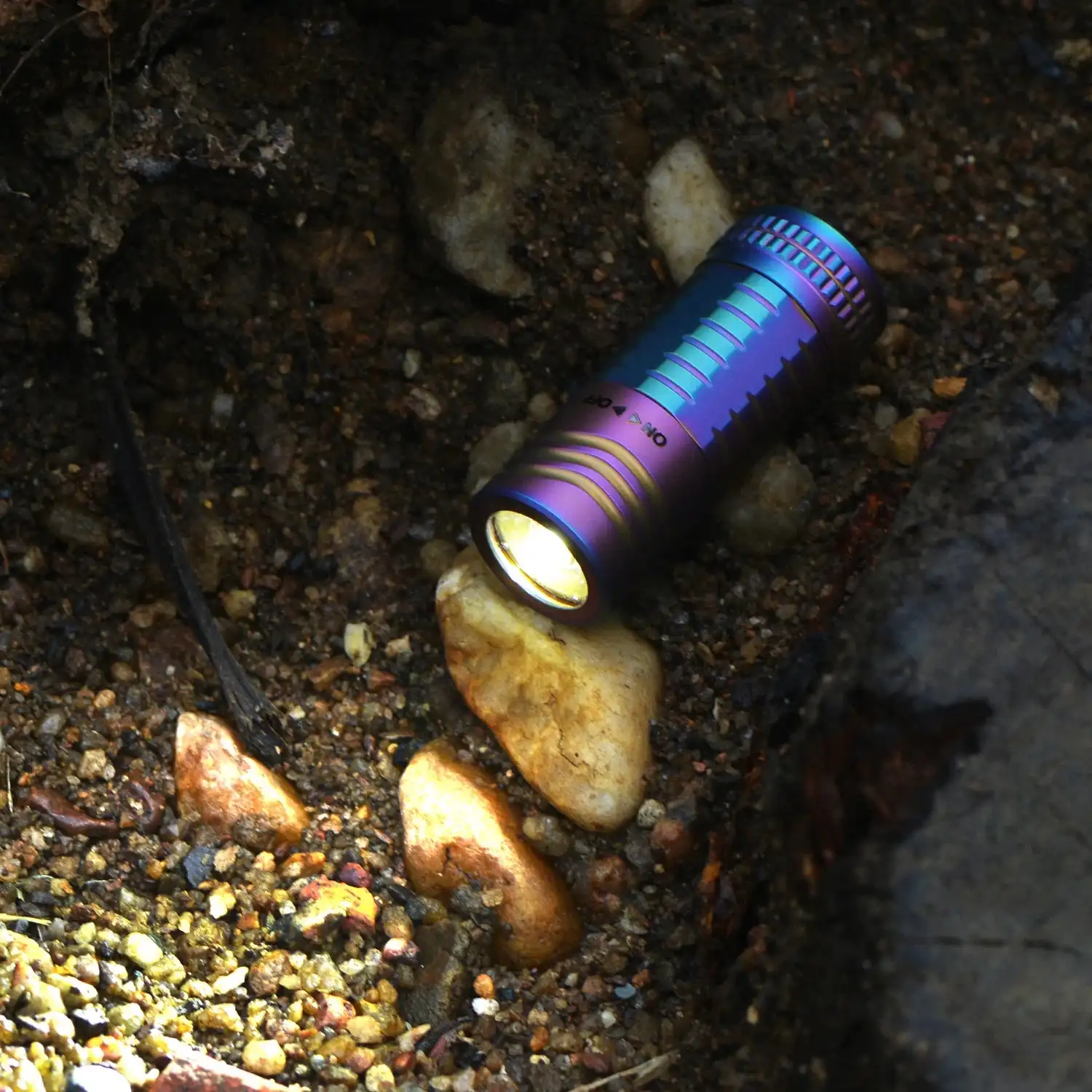 ICUUI T6 Titanium EDC Keychain Flashlight 3MODE 180LM