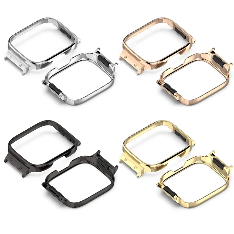 Sleek Metal Frame Smartwatch Frame Metal Bezel Easy Installation Watch Part Dropship