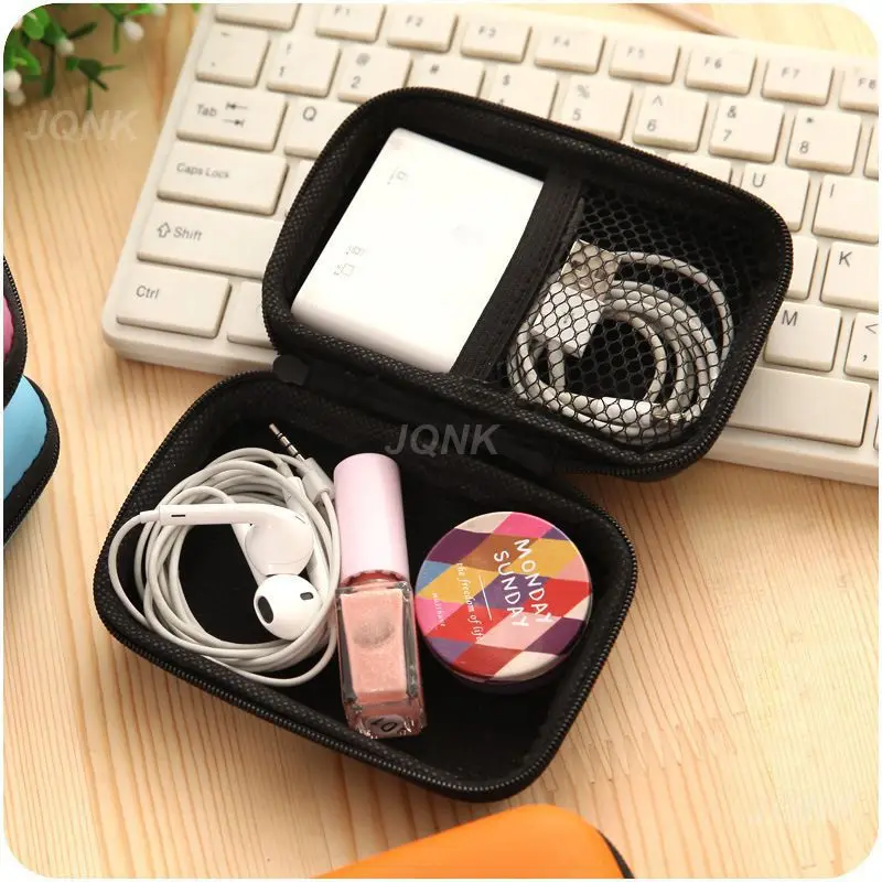 EVA Mini Portable Earphone Bag Coin Purse Headphone USB Cable Case Storage Box Wallet Carrying Pouch Bag Earphone Accessories