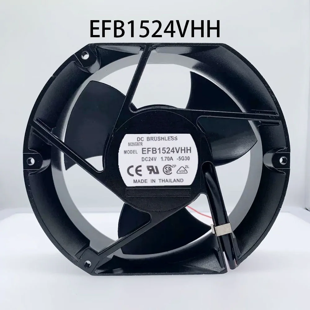 

Многоскоростной радиатор EFB1524VHH 24 В постоянного тока 1,70 А 172*150*51 мм Вентилятор охлаждения сервера Оптовая продажа с фабрики