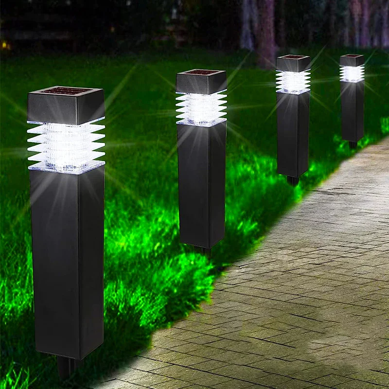 1/2/4pcs Solar Light Outdoor LED Garden Pathway Lamp Decor Waterproof Lawn Lights For Patio Yard Walkway