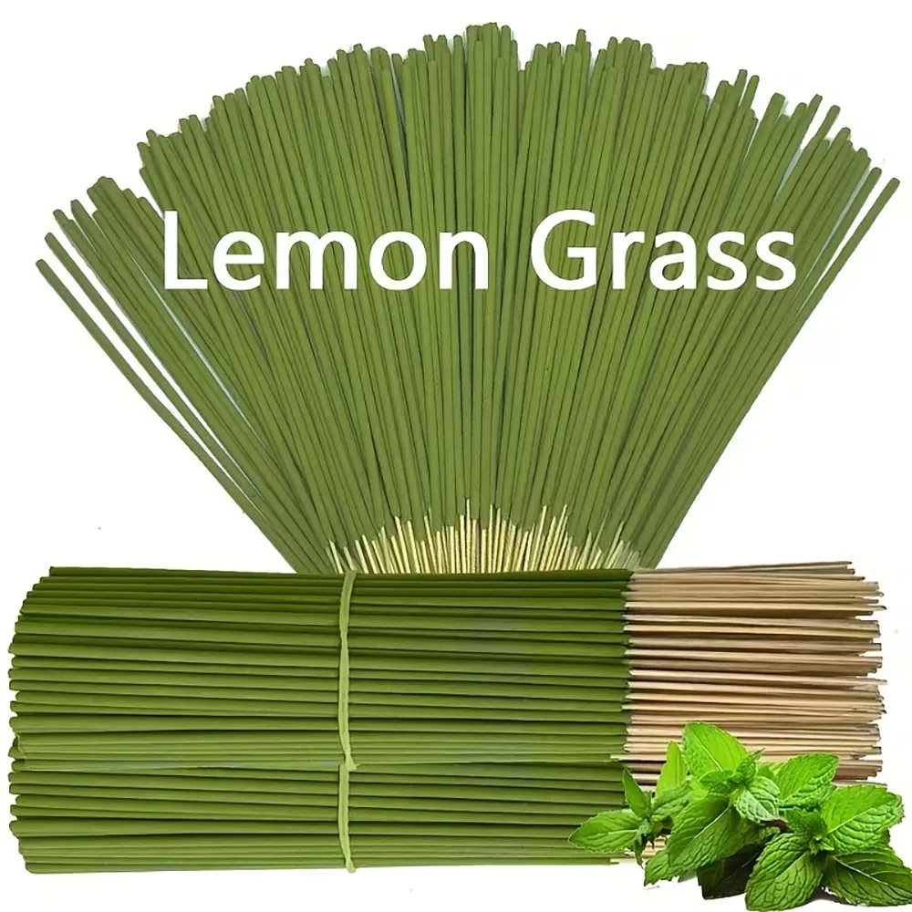 Vente en gros de 1600/600/380/180/80 pièces de bâtons d'encens à la citronnelle, bâtons d'encens naturels, noyau de bambou, temps de combustion 45-50 minutes, adapté au yoga, à la méditation, au sommeil, à la maison, au bureau, à la purification de l'air, au Noël, au Noël, à l'Halloween, de Pâques et aux cadeaux de Noël, de pâques et aux fêtes