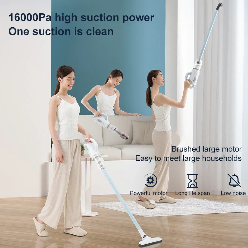 20000pa Vacuum Cleaner Cordless Wired Handheld Vacuum Cleaners 600W High Power Dry Wet Button Vacuum Cleaner For Home