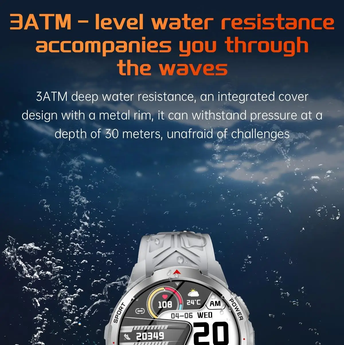 BL KT88 長時間バッテリー駆動スマートウォッチ、1100mAh、防水、1.7インチスクリーン、健康モニタリング、スポーツモード、屋外用懐中電灯