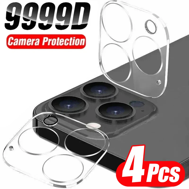 4PCS Full Cover Camera Lens Protector Glass For iPhone 11 12 13 14 15 16 Pro Max Tempered Glass For iPhone 14 15 16 Plus Film