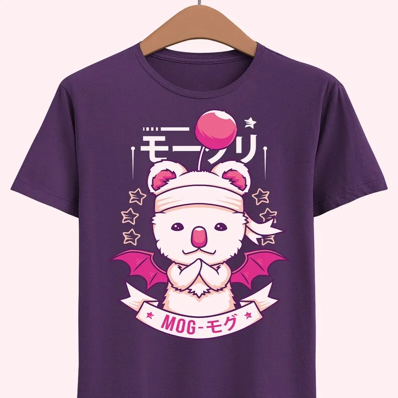 Mog the Moogle T-shirt Final Fantasy VII Rebirth Gaming Tee Mog House Final Fantasy 7 Video Game Shirt FFVII FF7 Gamer Tee