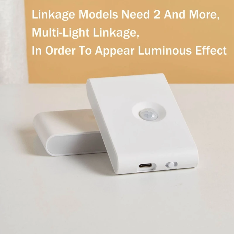 Luz nocturna de inducción LED con Sensor, luz nocturna inalámbrica con carga USB, luz de pared de inducción del cuerpo humano