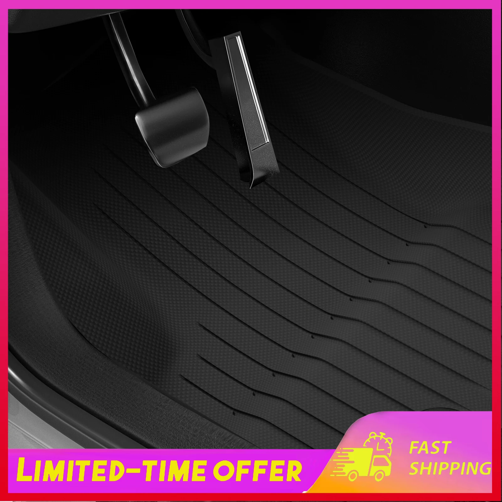 

3Pcs Set Car Floor Mats for Tesla Model 3 2021-2023 All Weather Automotive Floor Mats Waterproof Heavy Duty Car Mats Flexible