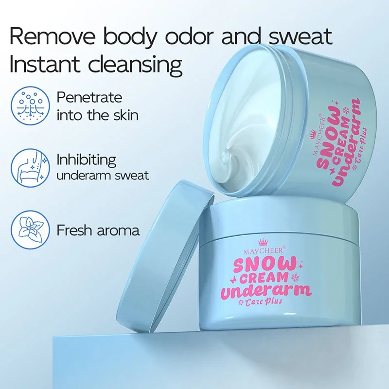 Gentle 4-in-1 Underarm Cooling Balm, Sweat & Odor Control, Long Lasting Dry Comfort, Refreshing Cream for Daily Freshness