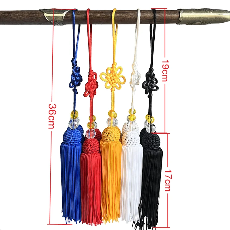 Tai Chi Sword Accessories Sword Tassel 36cm Martial Arts Taiji Sword Tassel Kung Fu Wushu Chinese Knot Chinese Traditional Short