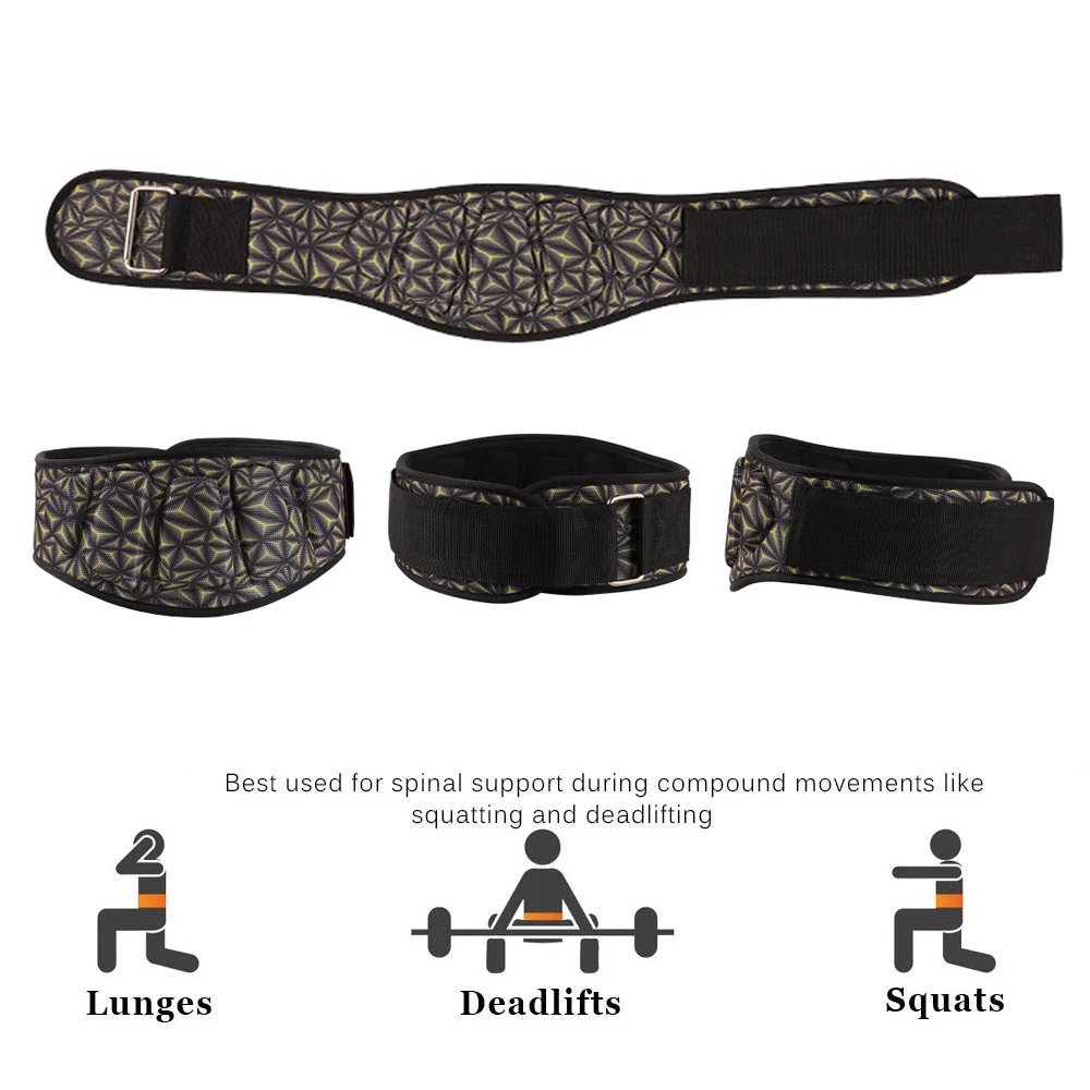 1Pcs Weight Lifting Belt for Men Women, Workout Waist Belt Training Sport Waist Support Gym Lumbar Back Brace Squat Powerlifting