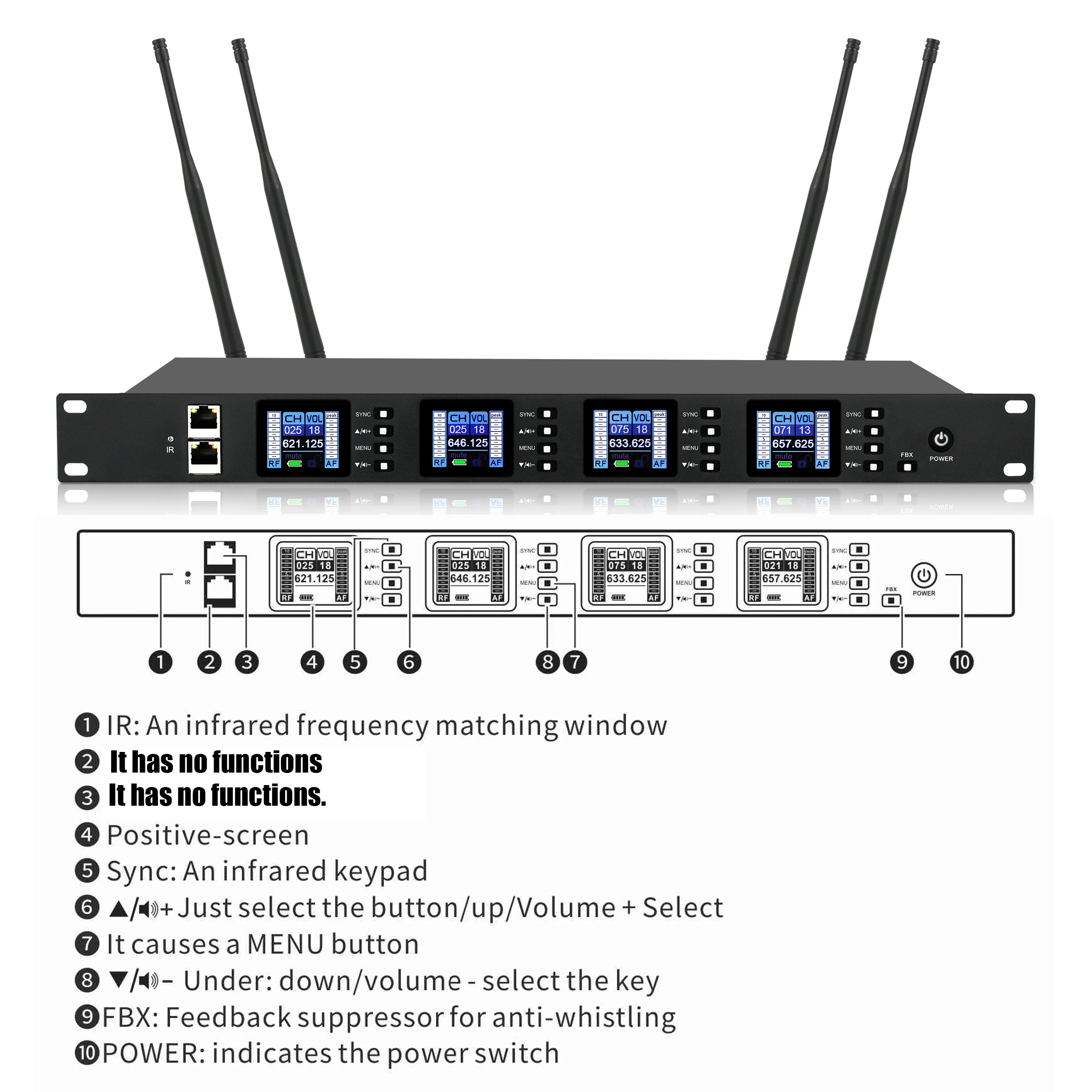 Leicozic vx400 microfone sem fio de 4 canais fone de ouvido microfone lapela sem fio microfone conferência gooseneck microfone dinâmico 600mhz