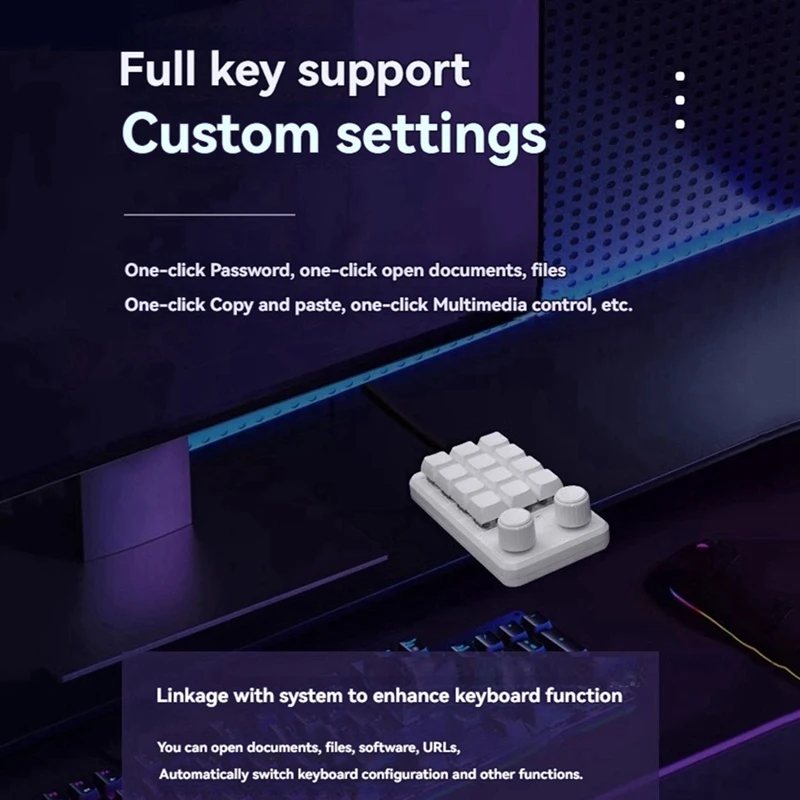 

Программирование макросов, пользовательская клавиатура RGB, копирующая паста, мини-игры, механическая горячая замена макропада, Bluetooth5.0 + проводная связь-ABVK