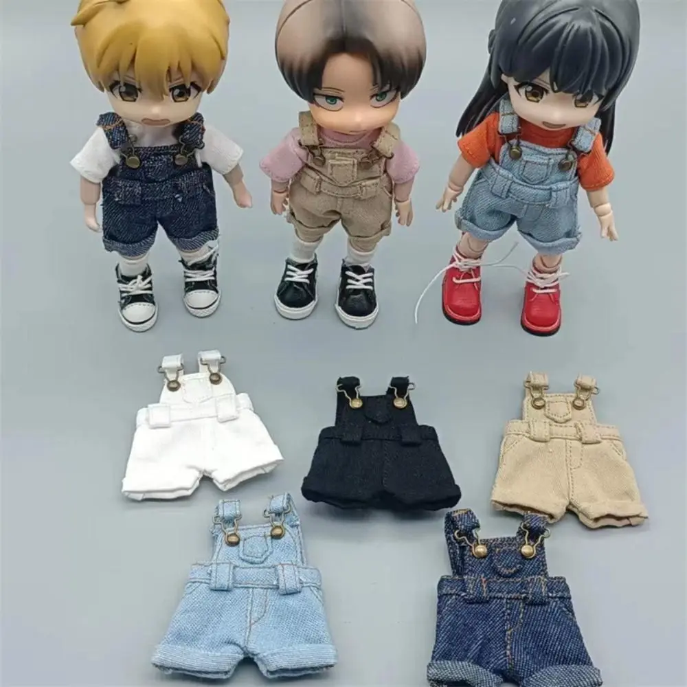 

Doll Accessories Casual Wears OB11 Denim Pants Dress Up Trousers Doll Clothes Overalls Cotton Outfit Doll Jeans Pants Girls Toy