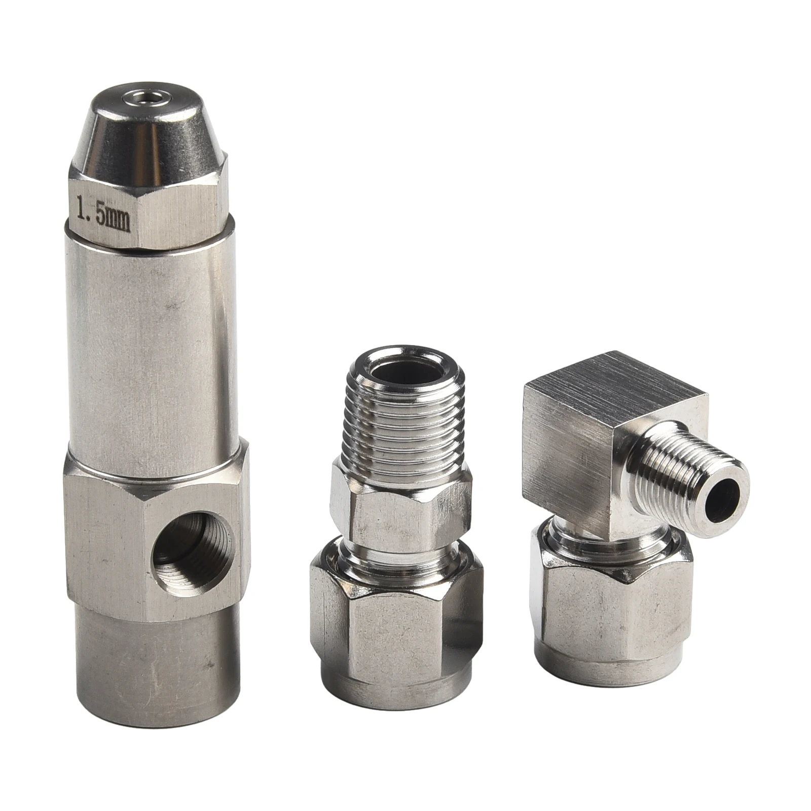 Combustion Oil Fuel Nozzle for Waste Oil Burners in Industrial Heating Systems with Adjustable Air Pressure and Spray Angle