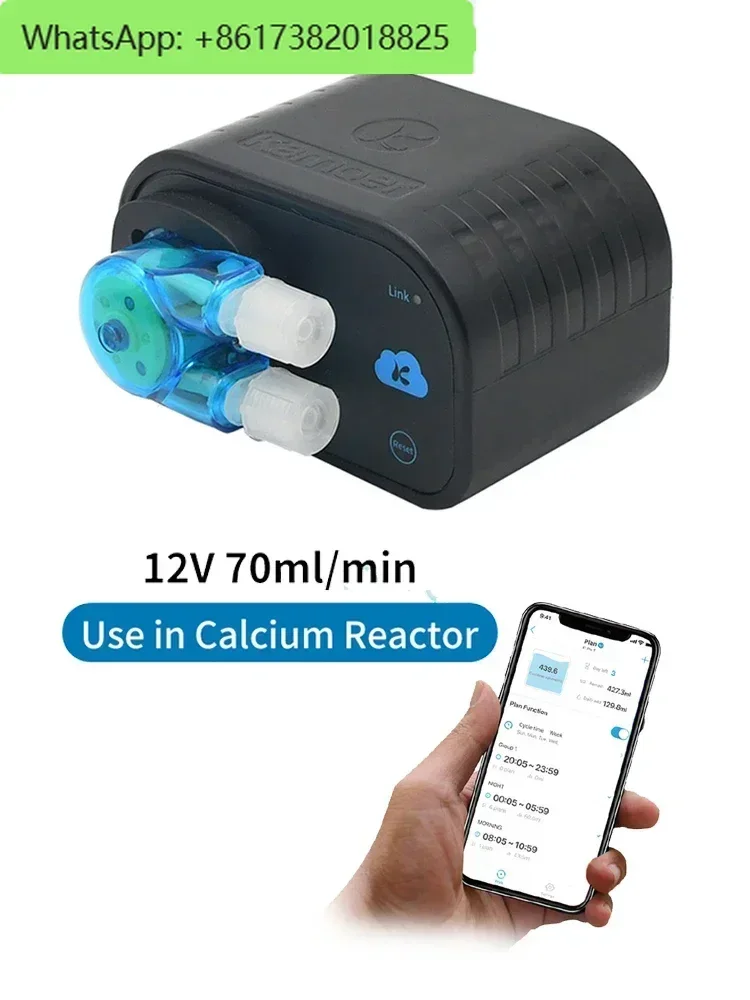 X1 PRO T  WiFi Dosing Pump For Aquarium, 70 ml/min,  Adjustable WiFi, 12V, Supporting iOS and Android Controlling