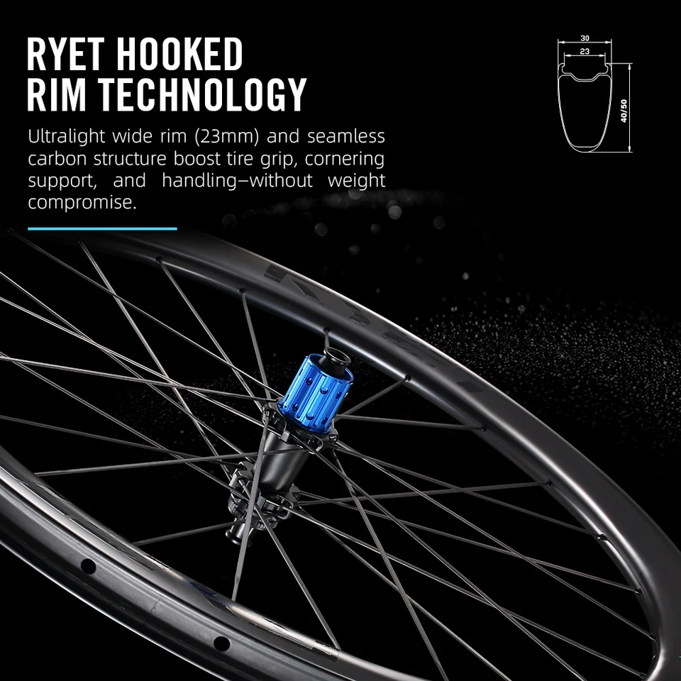 2026 RYET カーボンロードホイールセット 1179g ディスクブレーキ
