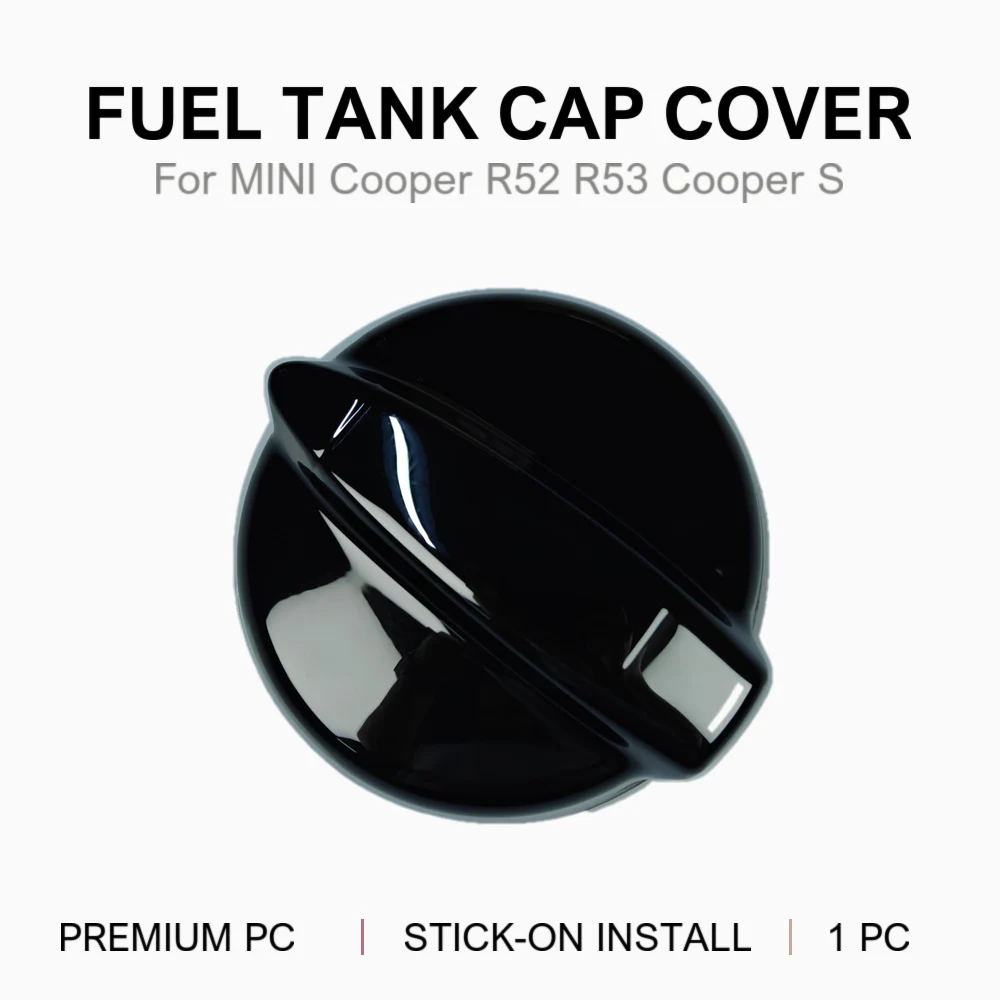 Carwoman For MINI Cooper S R52 R53 Fuel Tank Cap Cover PC Stick-on Trim Solid Color 9 Options 2001-2006