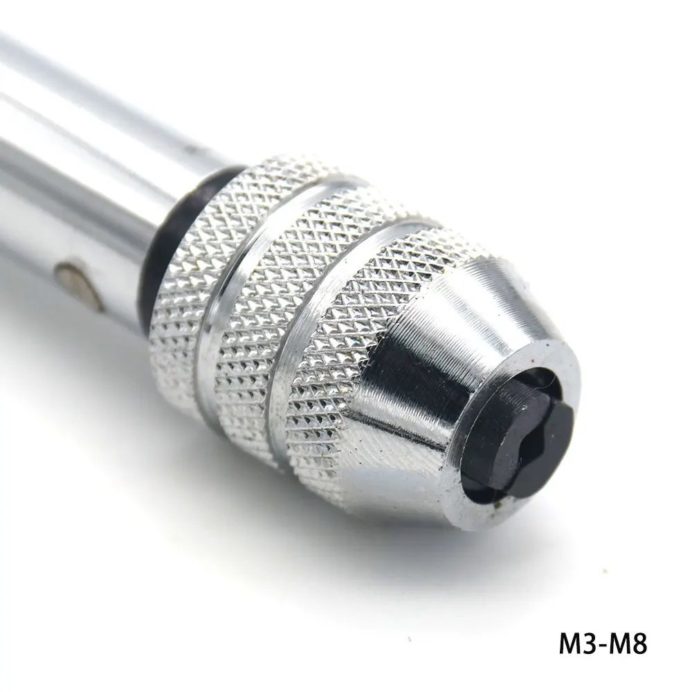 Escariador de mango ajustable en forma de T, Extractor de tornillos, soporte de llave de grifo, trinquete insertado, dirección inversa, tamaño