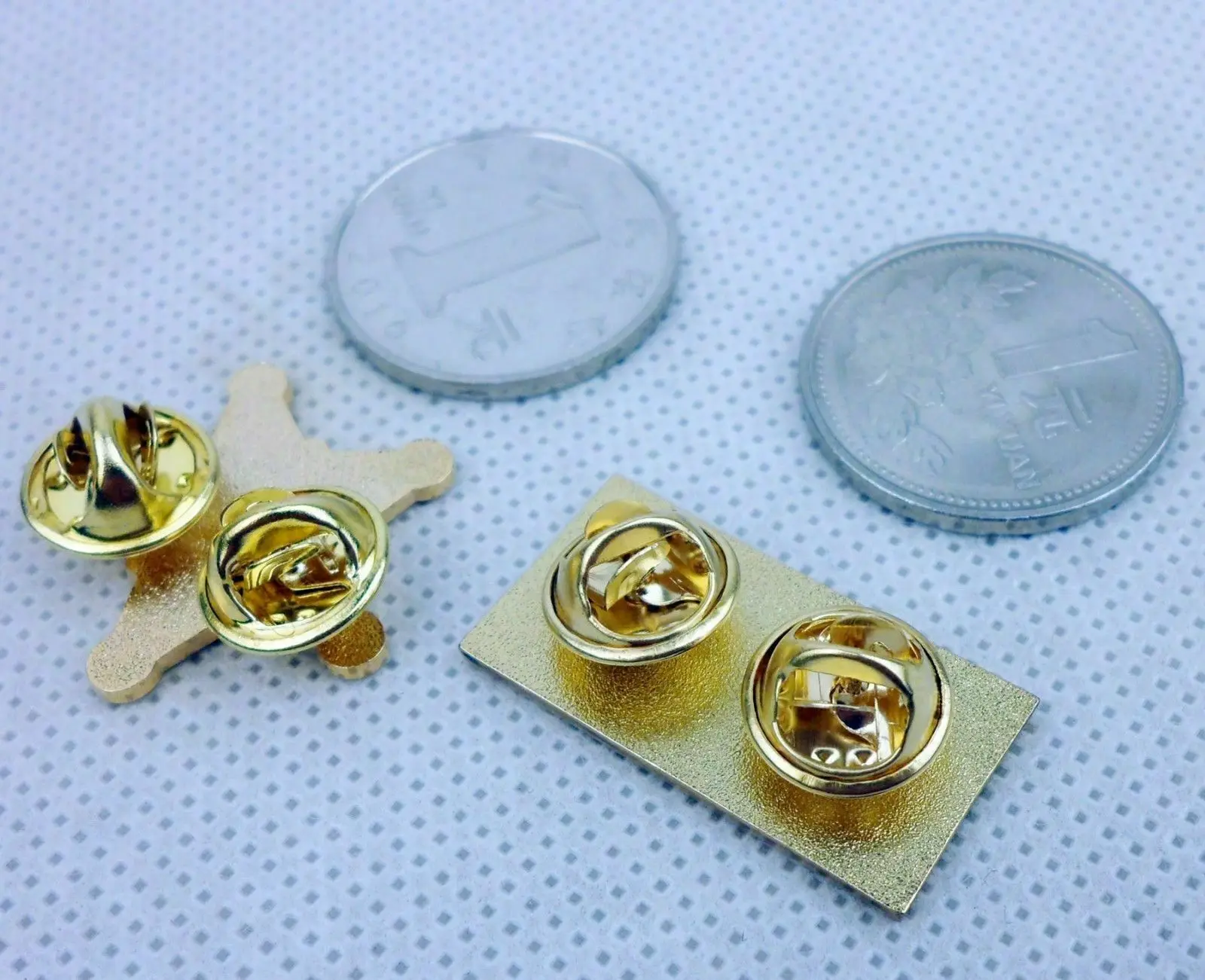 . شارة دبوس معدنية صغيرة للخدمة السرية الأمريكية على علم الولايات المتحدة الأمريكية، زوج هدية دبوس صغير