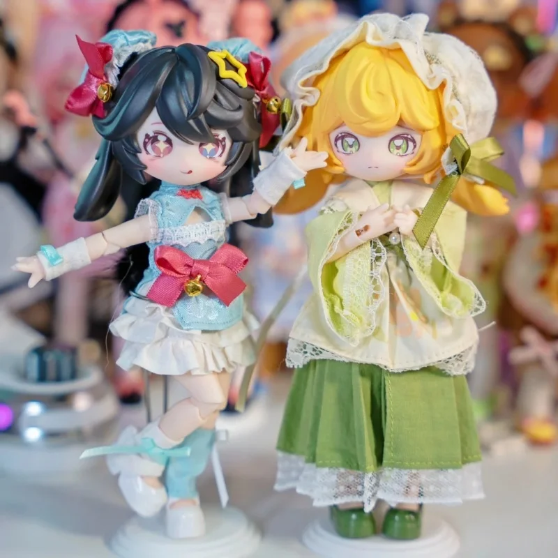 

Non-Edible Collectible Figure Moon Jumping Time Rabbit Treasure 12 Points Bjd Blind Box Doll Trendy Action Figures Toys Gifts
