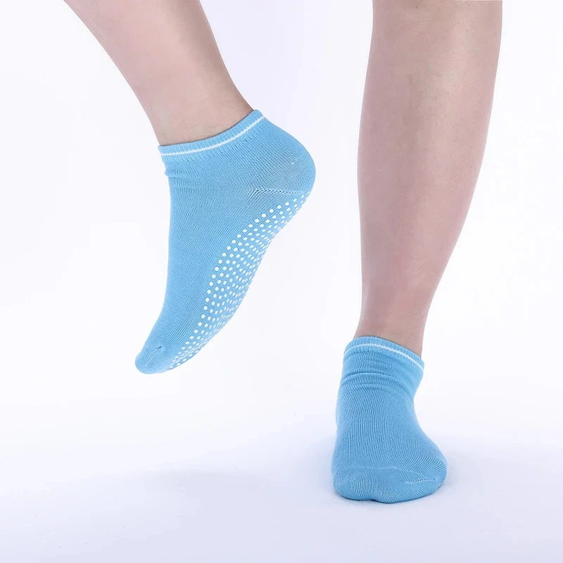 Socks Cotton Yoga 1 Pair Women Ladies Anti Slip Silicone Gym Pilates Ballet Socks Fitness Sport Dance Sock Breathable Elasticity