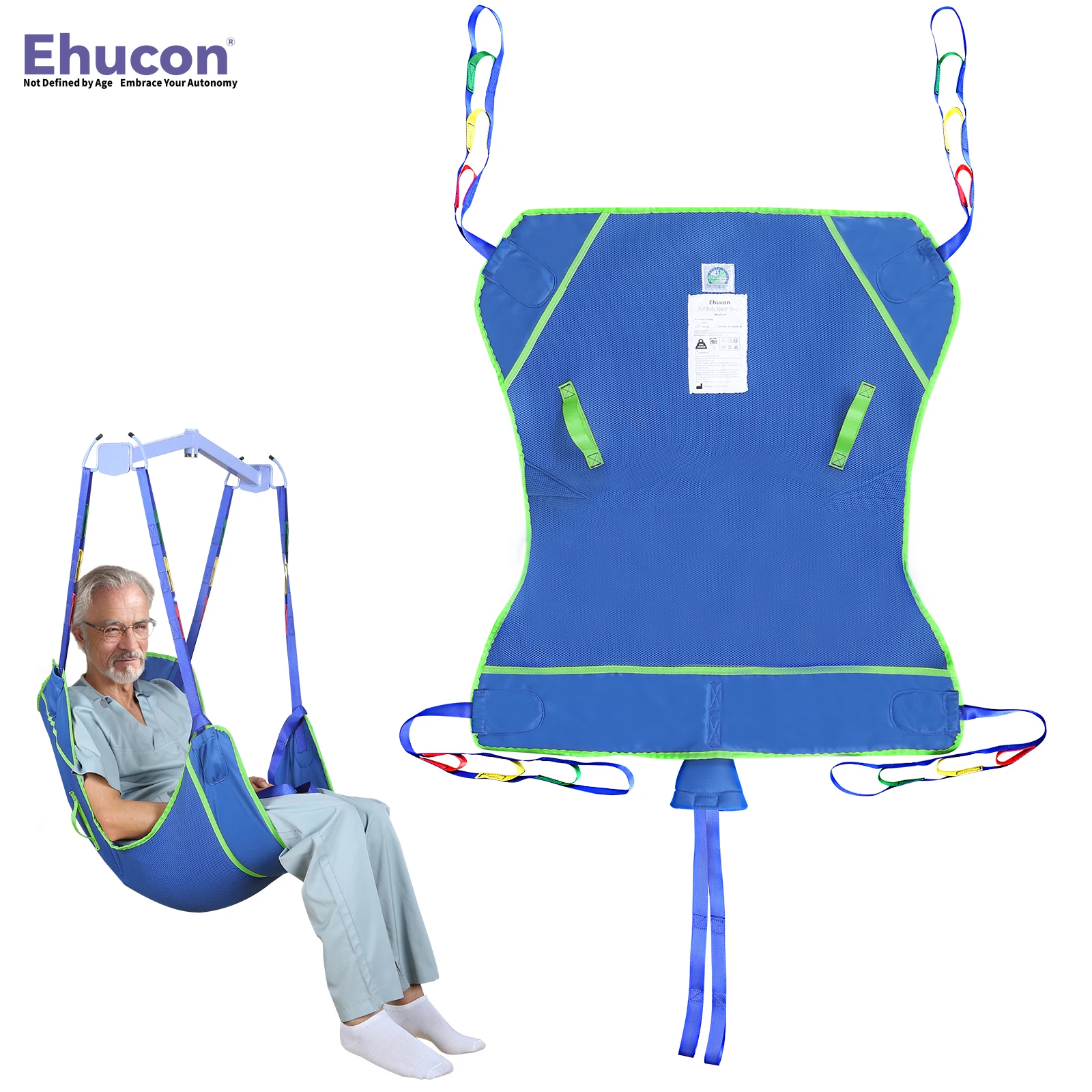 

Ehucon слинг для подъема пациента всего тела усиленная набивка для пожилых людей с ограниченными возможностями прикованный к постели мягкий защитный слинг SWL500 фунтов