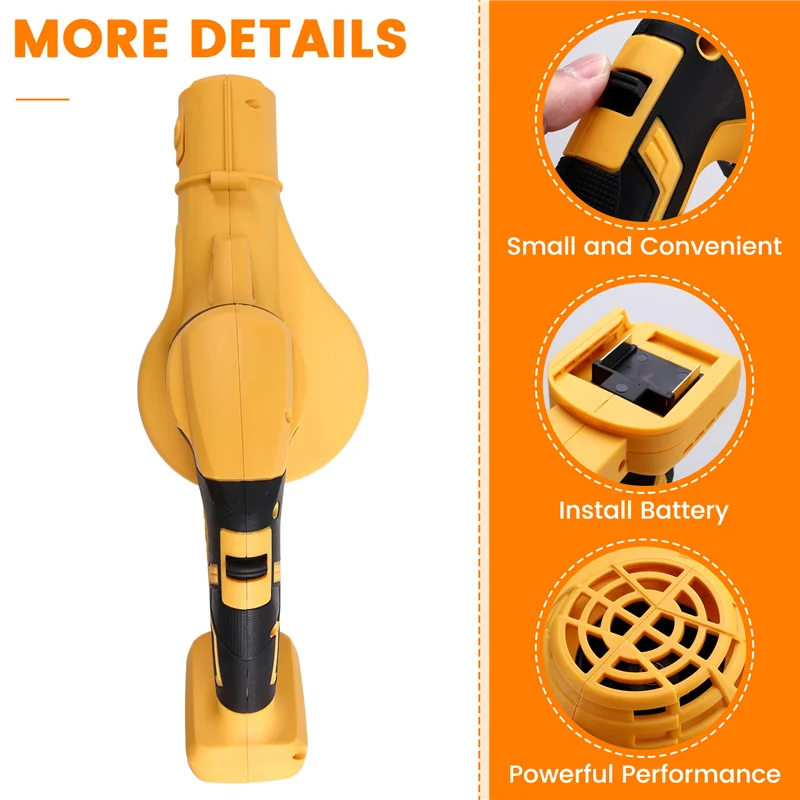 BMBY-Cordless Blower Hair Dryer Rechargeable Cordless Blower Leaf Blower Hand Lift Electric Mini Blower