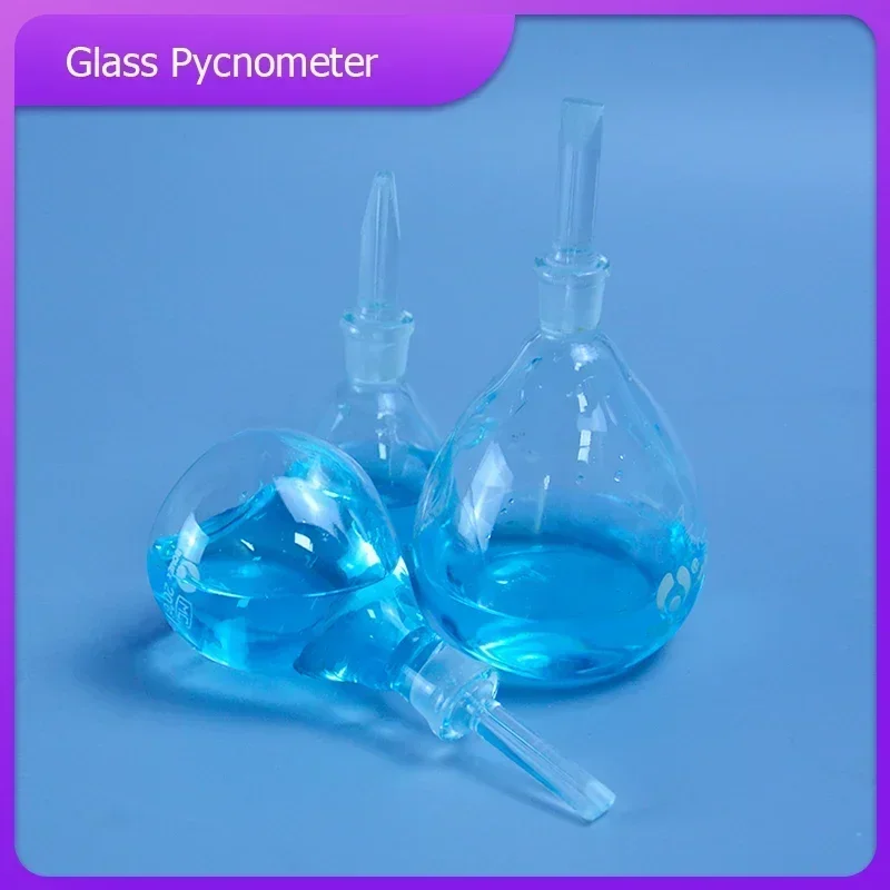 

5ml to 100ml Glass pycnometer, specific gravity bottle, picknometer for Lab Glassware With glass plug