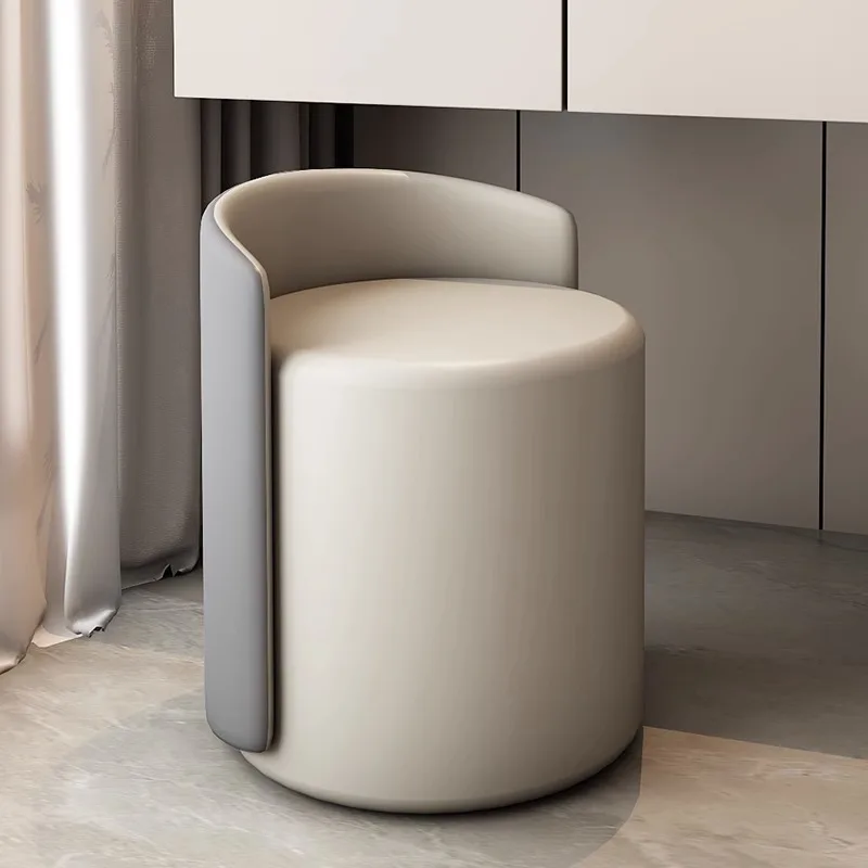 Make-upkruk, huishoudelijke kaptafelkruk, moderne woonkamer lage ronde kruk