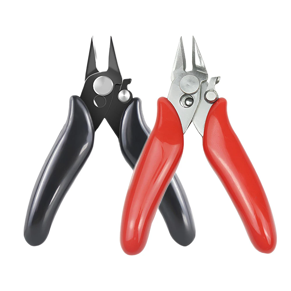 Diagonal Pliers 3.5 Inch Mini Wire Cutter Small Soft Cutting Electronic Pliers Wires Insulating Rubber