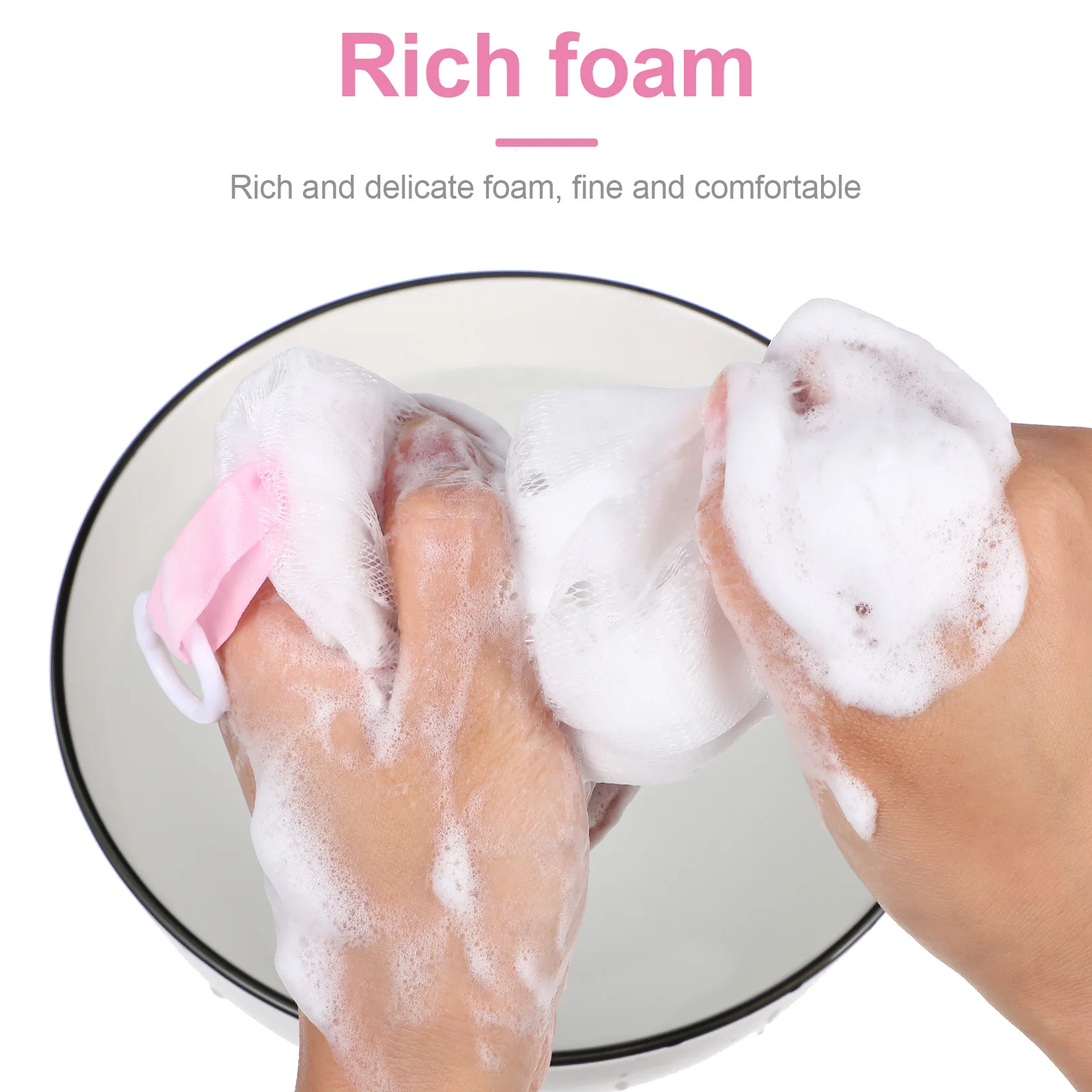 

3 Pcs Mesh Soap Pouch Foaming Bag Saver for Face Body Shower Japanese Style Cleanser Bar Storage Exfoliating Bathing Holder