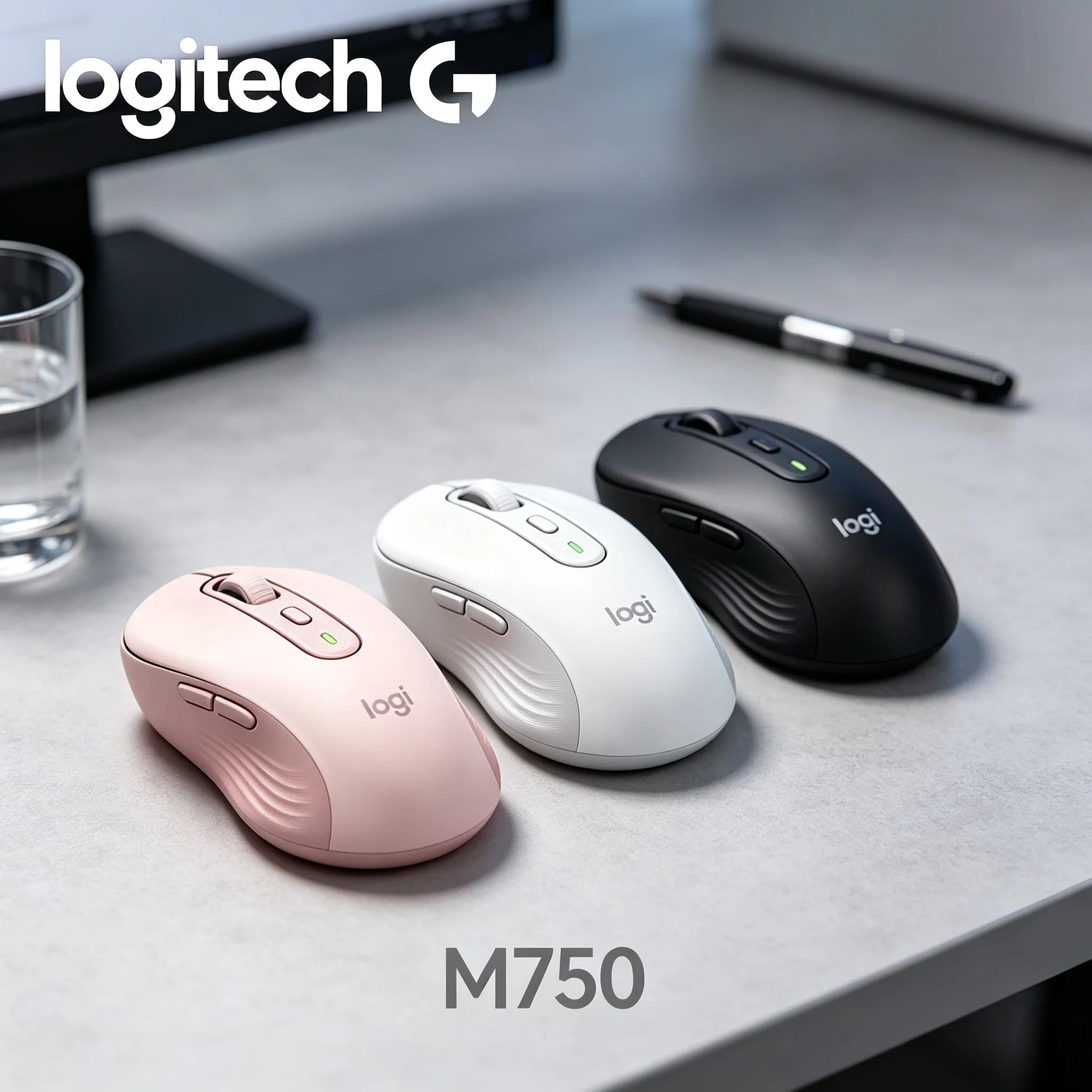 Logitech M750 Long‑Endurance Wireless Mouse Less Battery Replacement For Non‑Stop PUBG Game And Daily Contract Office Job