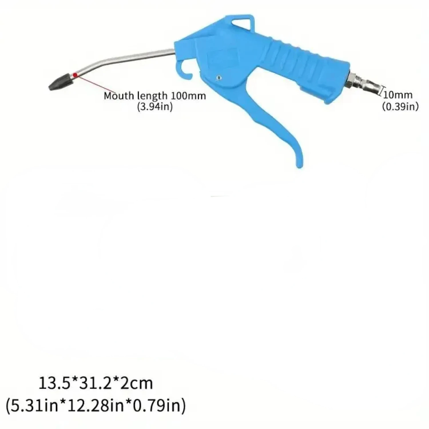 Dust Blowing Gun High Pressure Pneumatic Tool Plastic Air Blowing Gun Pneumatic Cleaning Maintenance Jet Cleaning Gun Dust Blowi