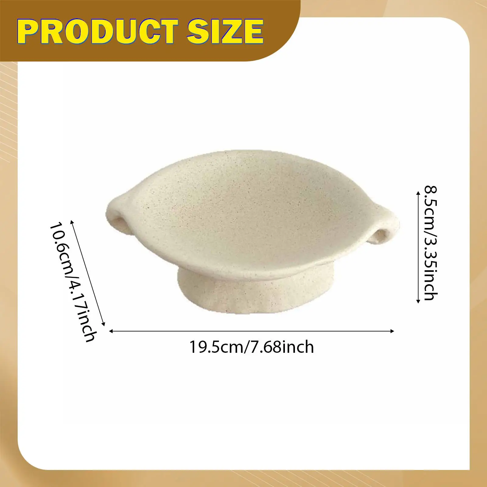 Soporte para Palo Santo, Regalo Portátil, Quemador de Incienso de Cerámica para el Hogar, Soporte de Madera Aromática para Quemador de Salvia, para Navidad, Estilo Rústico, Regalo de Inauguración de Casa