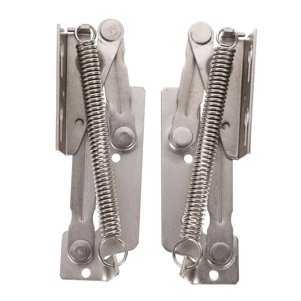 1 Pair Sofa Cabinet Parts Lift-Up Hinge Flap Support With Adjustable Opening For Screwing In 32 Mm Hole Spacing Furniture Hinge