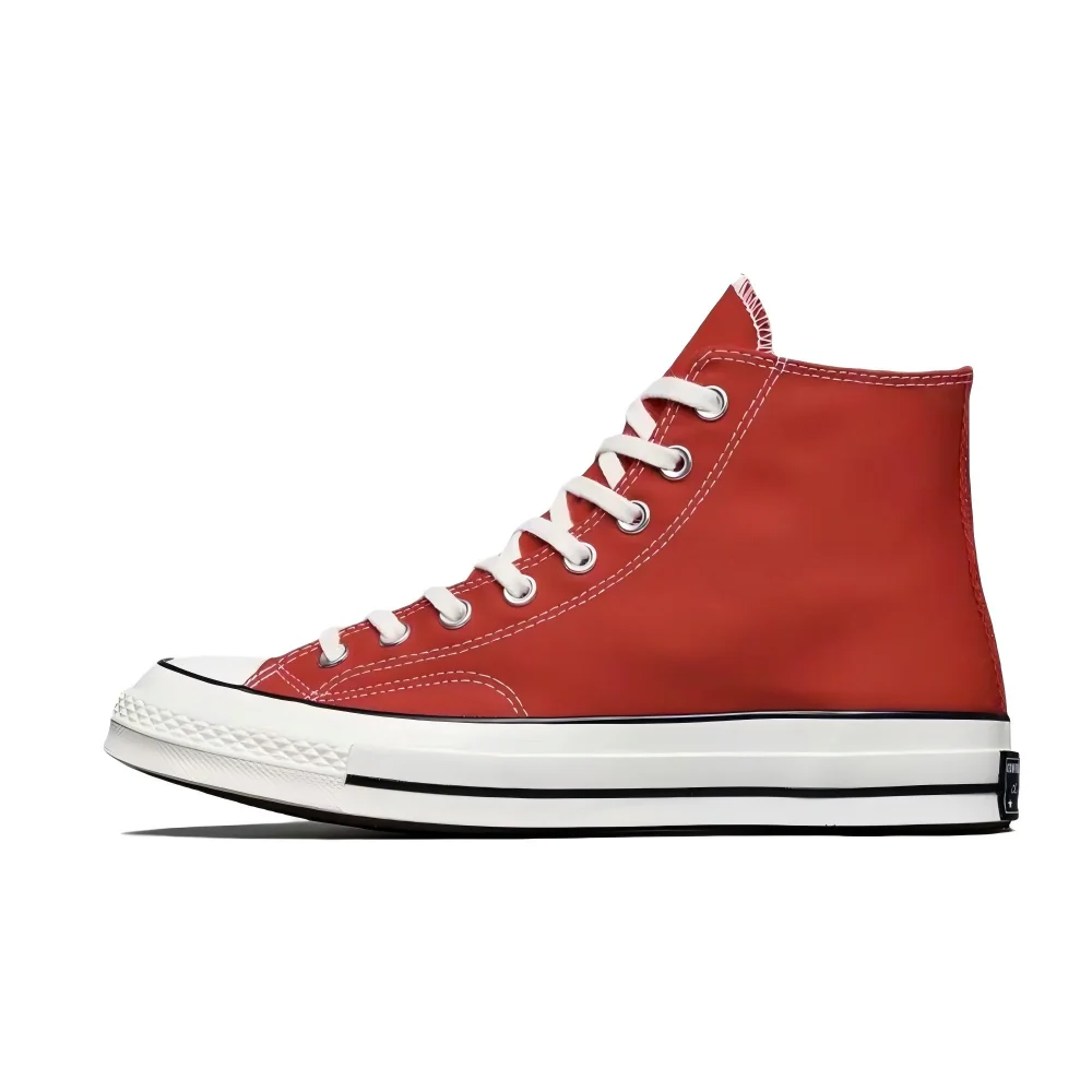 Converse Chuck Taylor All Star 70 Unisex High-Top Canvas Sneakers  Red, Round-Toe Lace-Up, Non-Slip & Durable 164944C