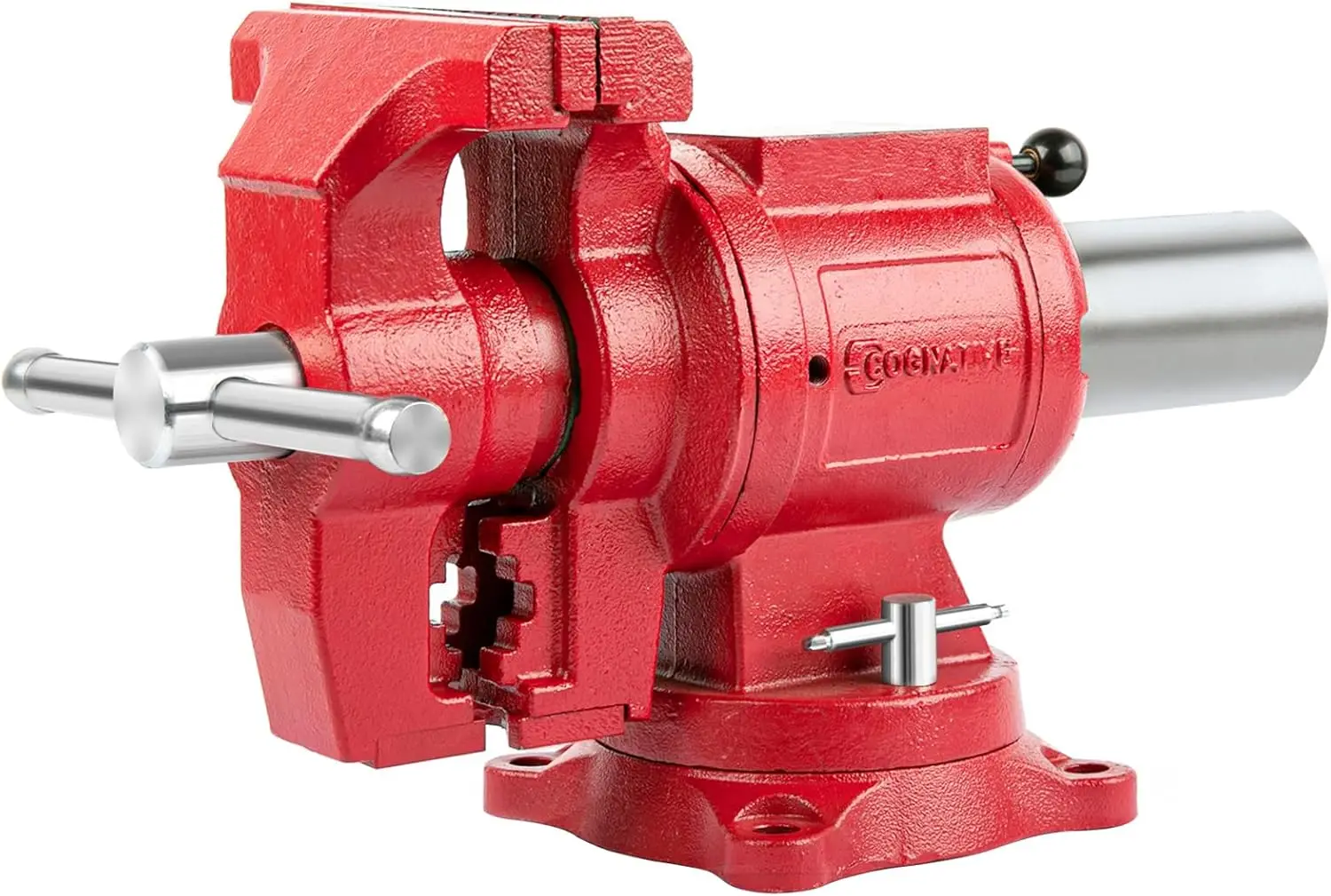 UPG 5-Inch Terminal Location Bench Vise with Ductile Iron Bench Vise 360° Multi-Purpose Bench Vice with Anvil